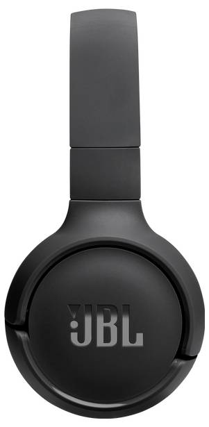 Casque audio noir avec logo visible sur le pavillon de l'écouteur.