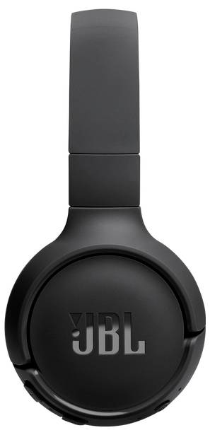 Casque audio noir over-ear avec le logo 'JBL' sur le pavillon.