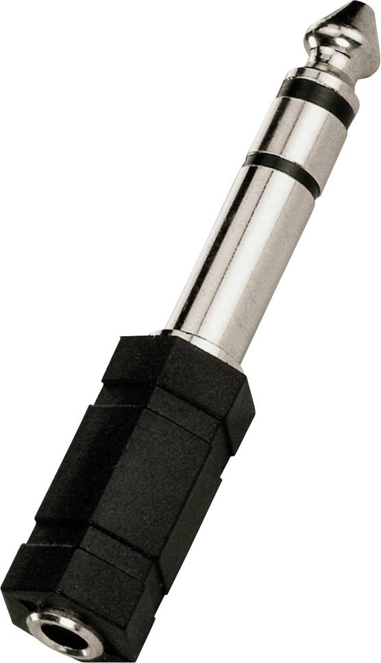 Adaptateur jack 6,35 mm (mâle) vers jack 3,5 mm (femelle). Permet de connecter des appareils avec différents types de ports audio.