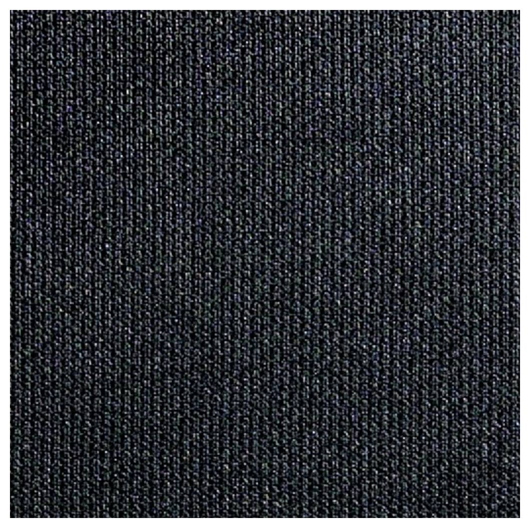 Surface de tissu gris foncé, finement structurée, avec un léger brillant, paraissant uniformément et densément tissée.