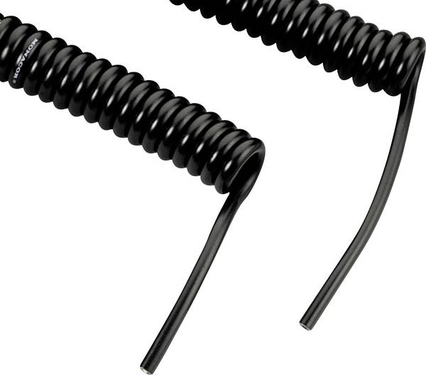 Monacor 0060190 Câble spiralé pour microphone   noir 1 pc(s)