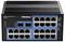 Commutateur Gigabit industriel à 28 ports, modèle TRENDnet. Les ports sont numérotés, les voyants d'état indiquent l'activité et la vitesse.