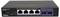 Un commutateur noir multi-gigabit avec cinq ports Ethernet sur la gauche et deux ports SFP sur la droite, de marque TRENDnet.