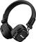 Casque audio noir Over-Ear avec coussinets et arceau réglable. Le logo 'Marshall' est visible sur un côté.