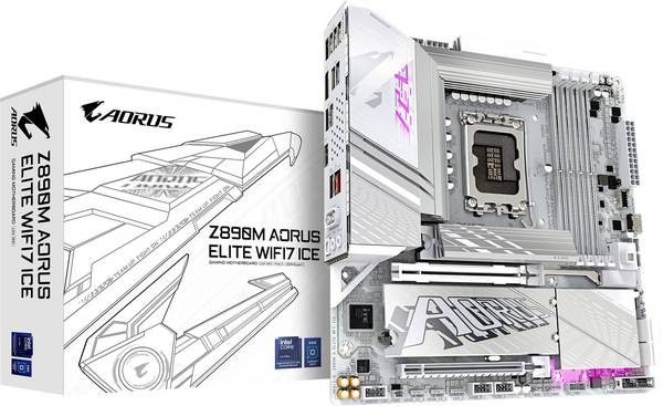 Gigabyte Z890 A ELITE WF7 ICE Carte mère Socket (PC) Intel® LGA 1851 Facteur de forme (détails) ATX Chipset de la carte mère Intel® Z890