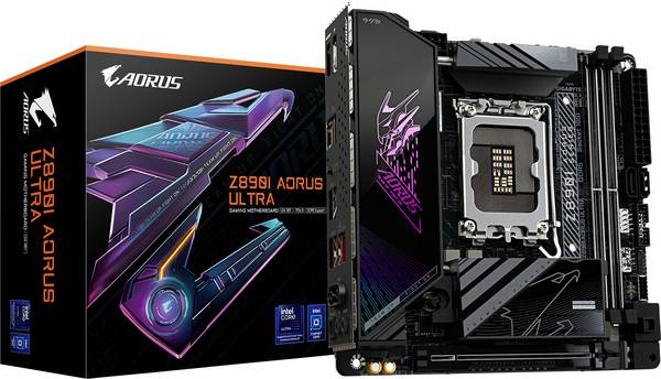 Gigabyte Z890I AORUS ULTRA Carte mère Socket (PC) Intel® LGA 1851 Facteur de forme (détails) Mini-ITX Chipset de la carte mère Intel® Z890