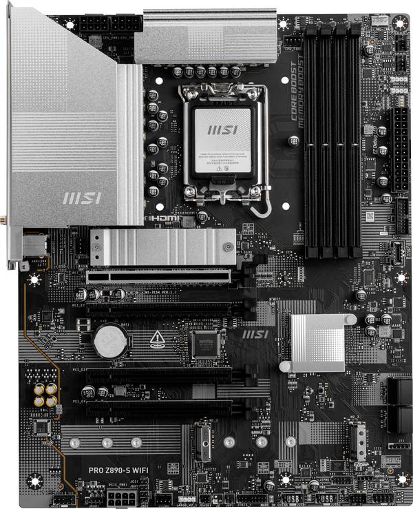 MSI PRO Z890-S Wifi Carte mère Socket (PC) Intel® LGA 1851 Facteur de forme (détails) ATX Chipset de la carte mère Intel® Z890