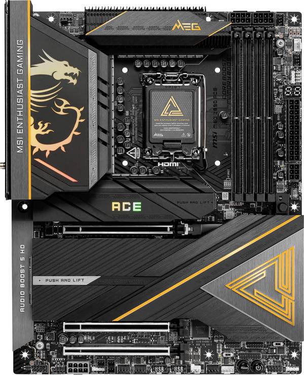 MSI MEG Z890 ACE Carte mère Socket (PC) Intel® LGA 1851 Facteur de forme (détails) ATX Chipset de la carte mère Intel® Z890