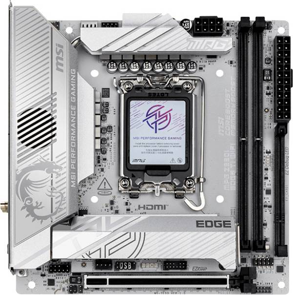 MSI MPG Z890I EDGE TI WIFI Carte mère Socket (PC) Intel® LGA 1851 Facteur de forme (détails) Mini-ITX Chipset de la carte mère Intel® Z890