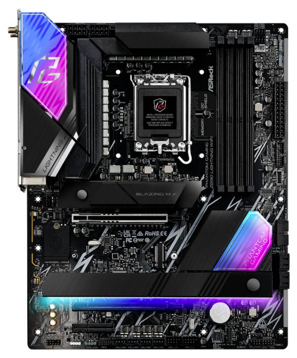 ASRock Phantom Gaming Z890 Lightning WiFi Carte mère Socket (PC) Intel® LGA 1851 Facteur de forme (détails) ATX Chipset de la carte mère Intel® Z890