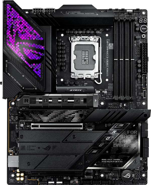 Asus ROG STRIX Z890-E GAMING WIFI Carte mère Socket (PC) Intel® LGA 1851 Facteur de forme (détails) ATX Chipset de la carte mère Intel® Z890