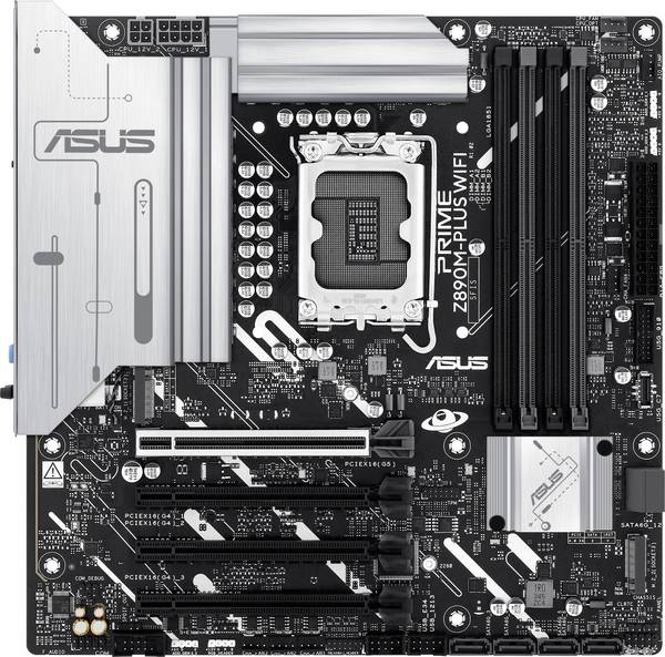 Asus PRIME Z890M-PLUS WIFI Carte mère Socket (PC) Intel® LGA 1851 Facteur de forme (détails) Micro-ATX Chipset de la carte mère Intel® Z890