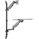 Neomounts WL90-325BL1 Support mural pour écran 1 Écran(s) 43,2 cm (17") - 81,3 cm (32") noir tablette pour clavier, régl