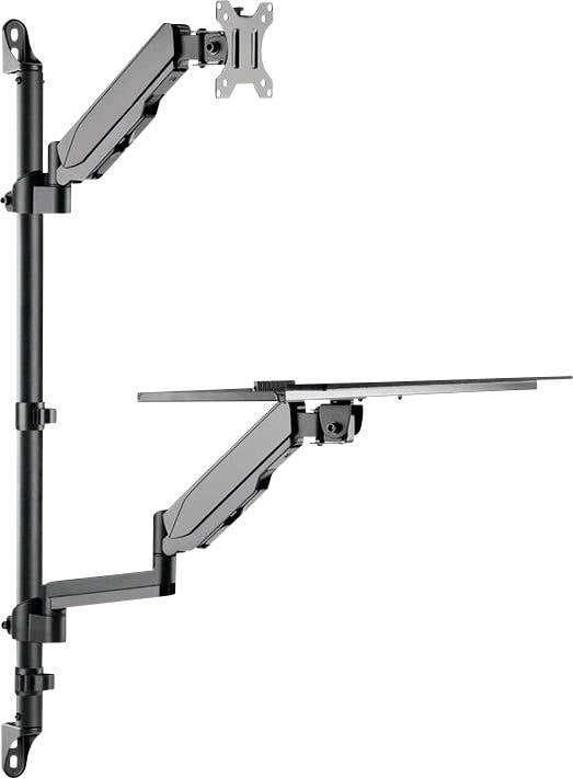 Neomounts Support mural pour écran WL90-325BL1 1 Écran(s) 43,2 cm (17") - 81,3 cm (32") noir tablette pour clavier, régl