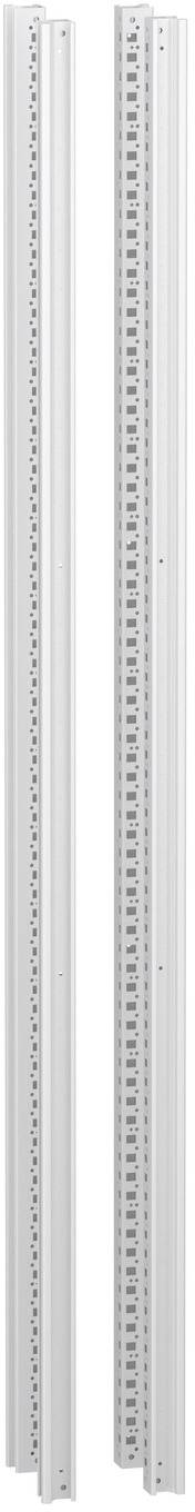 Schneider Electric NSYSFNV20ED Supports verticaux, PrismaSeT HD, pour boîtiers électriques H 2000 mm, RAL9003, 4 pièces -0