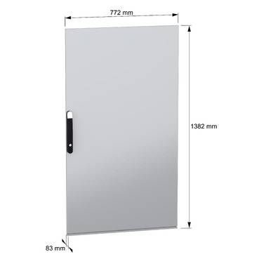 Schneider Electric NSYSFND148 NSYSFND148 à 2 battants panneton double (l x H) 800 mm x 1400 mm acier 1 pc(s) Piece-2