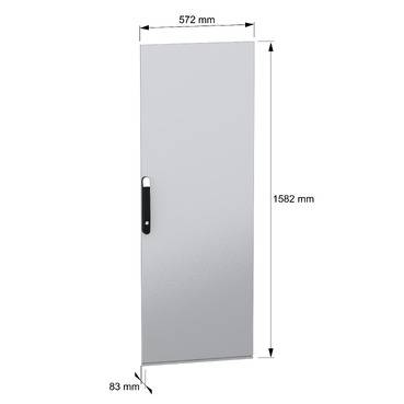 Schneider Electric NSYSFND166 NSYSFND166 à 2 battants panneton double (l x H) 600 mm x 1600 mm acier 1 pc(s) Piece-2