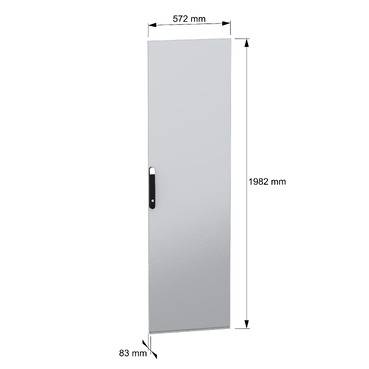 Schneider Electric NSYSFND206 NSYSFND206 à 2 battants panneton double (l x H) 600 mm x 2000 mm acier 1 pc(s) Piece-1