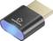 'Adaptateur USB-C Renkforce avec boîtier noir et extrémité bleu lumineux.'