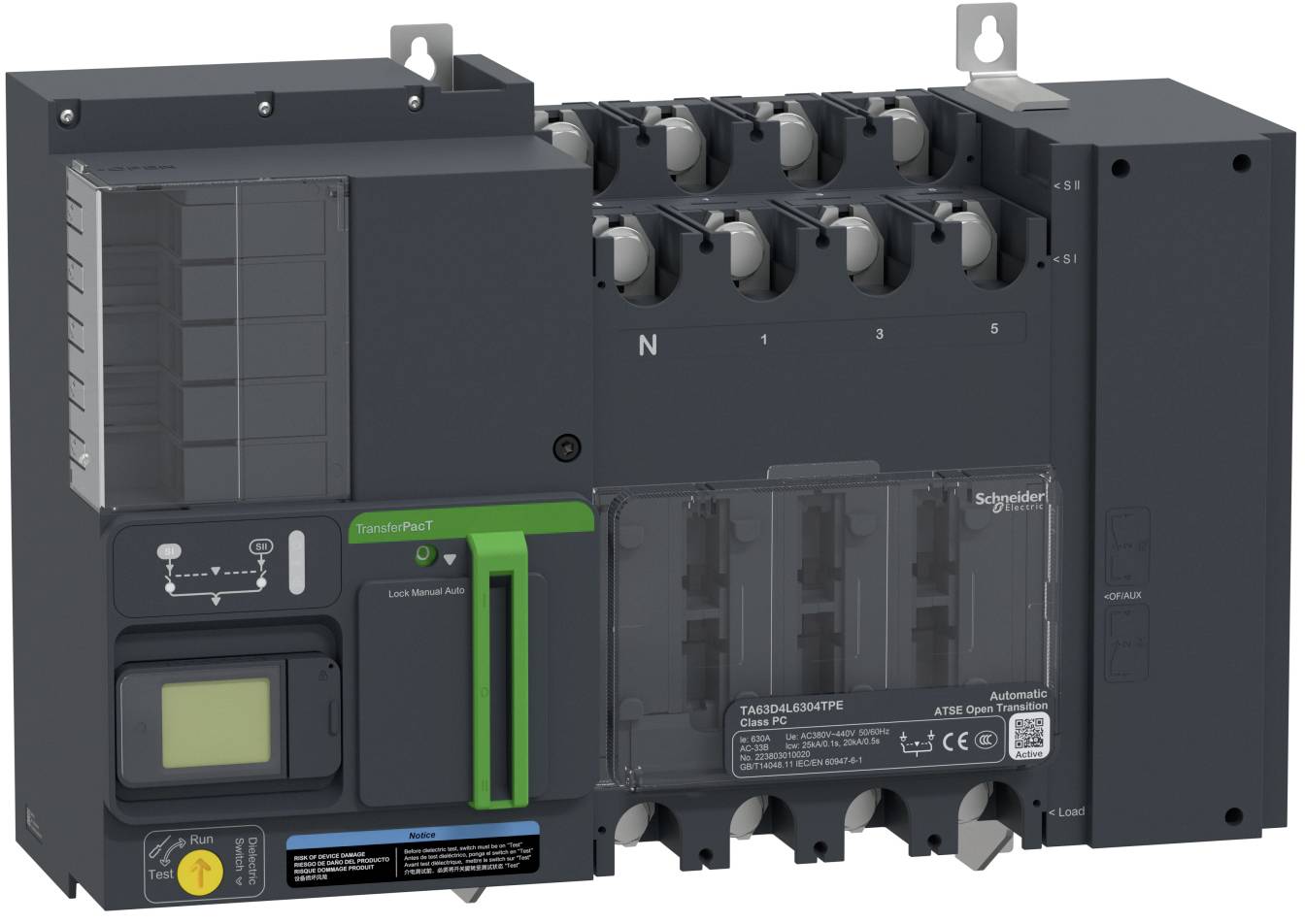 Schneider Electric TA63D4L6304TPE Inverseur de sources 1 pc(s) Tension de contact (max.): 400 V/AC (l x H x P) 467 x 341-0