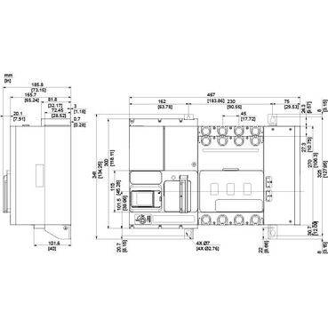 Schneider Electric TA63D4L6304TPE Inverseur de sources 1 pc(s) Tension de contact (max.): 400 V/AC (l x H x P) 467 x 341-1