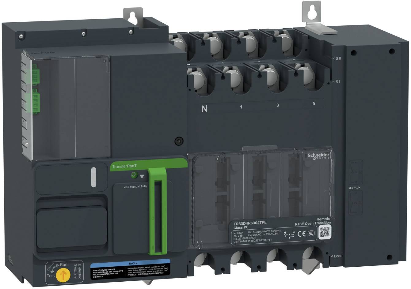 Schneider Electric TR63D4R4004TPE Inverseur de sources 1 pc(s) Tension de contact (max.): 400 V/AC (l x H x P) 467 x 341-0