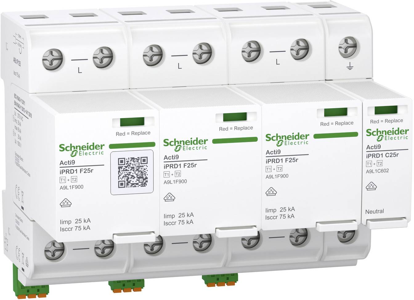 Schneider Electric A9L1F625 A9L1F625 Parafoudre combiné 1 pc(s)-0