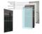 Un module solaire représenté par couches : cadre en aluminium, boîte de jonction, face arrière, EVA, cellules monocristallines, verre trempé.
