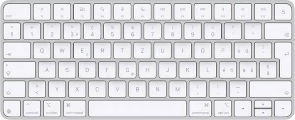 Apple Apple Magic Keyboard 2024 Bluetooth Clavier suisse, QWERTZ, Mac blanc touches multimédia, port USB, rechargeable
