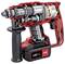 Un tournevis-perceuse sans fil ouvert, montrant ses composants internes, notamment des engrenages, un moteur et une batterie de 18V 5,0 Ah Li-Ion.