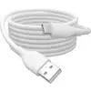 Digitus Câble USB USB 2.0 USB-A mâle, USB-C® mâle 1.00 m blanc flexible, très flexible, avec USB, silicone, excellente tenue au vieillissement, conducteur intérieur flexible, bon comportement en flexion alternée, avec manchon de protection contre les pliages, avec passe-fil en caoutchoiuc, blindé, blindage total, rond AK-300340-010-W