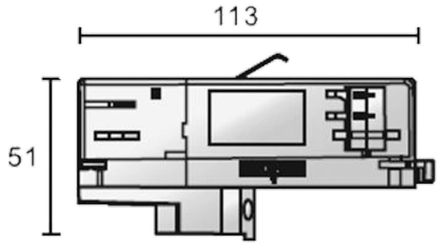 Deko Light 710540 D Line DALI Elément pour système d'éclairage sur rail haute tension Adaptateur de lampe noir graphite -2
