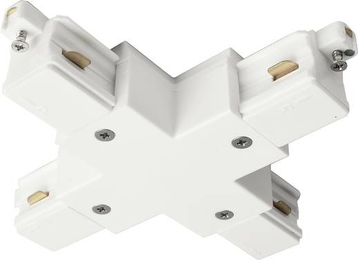 Deko Light 720028 D One Elément pour système d'éclairage sur rail haute tension  Connecteur en X une pièce  blanc