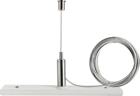 Deko Light 720034 D One Elément pour système d'éclairage sur rail haute tension  Suspension sur câble   blanc