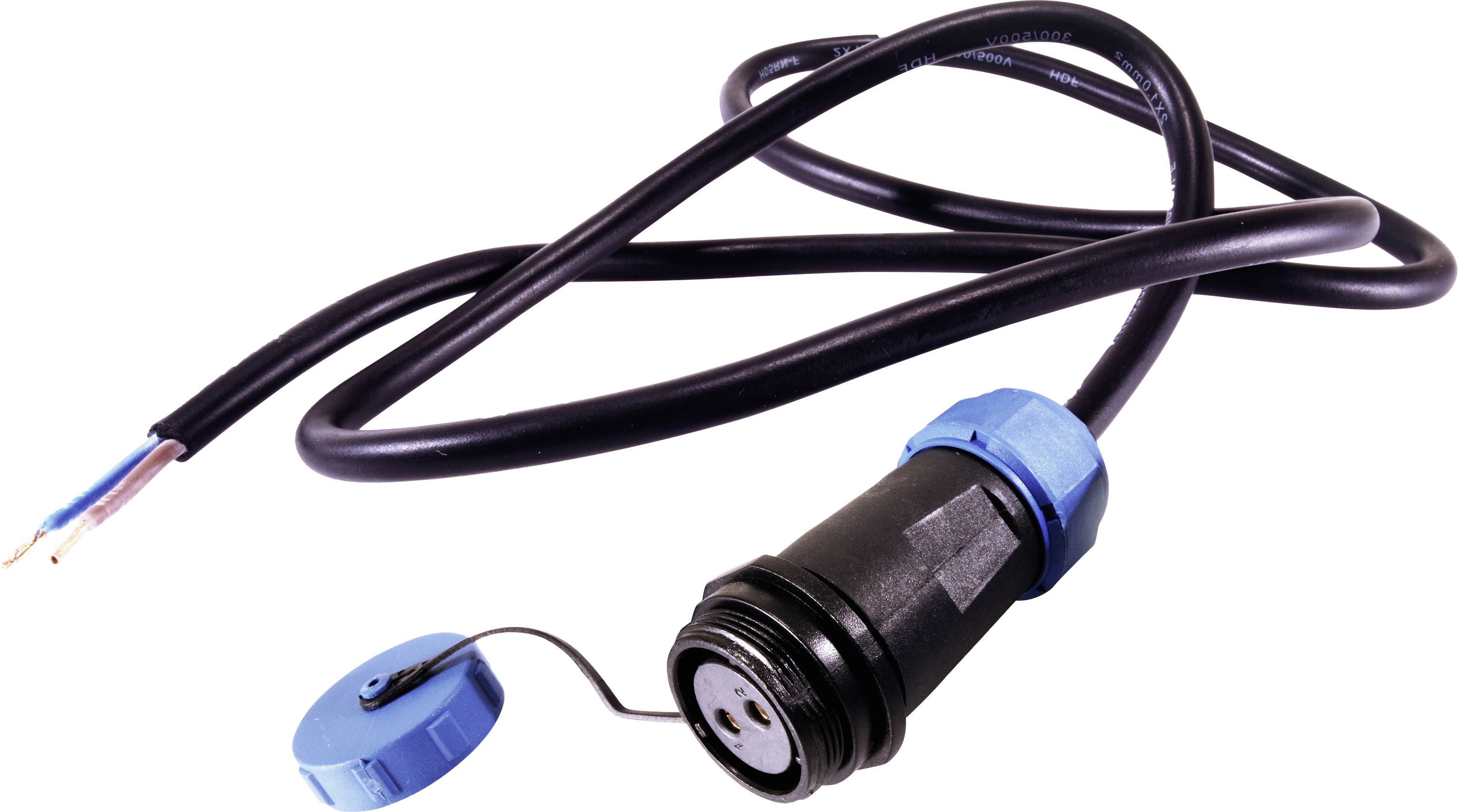 Deko Light 940037 Connecteur circulaire confectionné femelle, droit Nombre total de pôles: 2 1 pc(s)