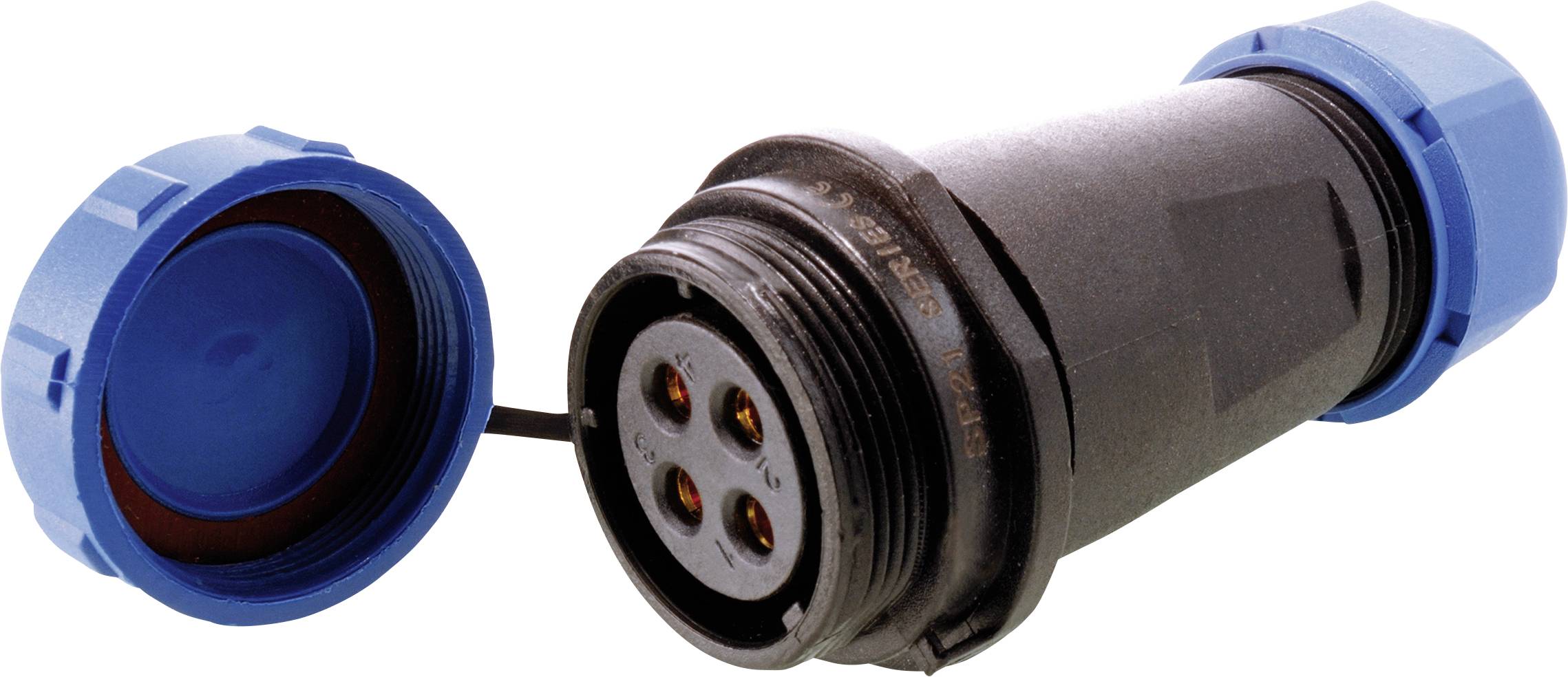 Deko Light 940063 Cosse cylindrique mâle femelle, droit Nombre total de pôles: 4 1 pc(s)