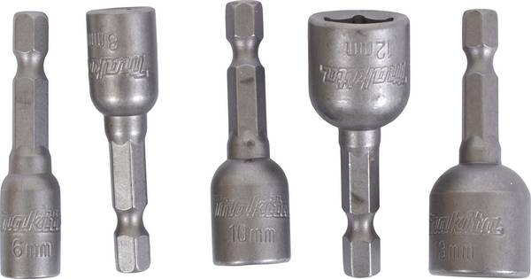 Makita  B-39154 hexagonal Jeu de clés à douille   1/4" 6.0 mm, 8.0 mm, 10.0 mm, 12.0 mm, 13 mm   1/4"