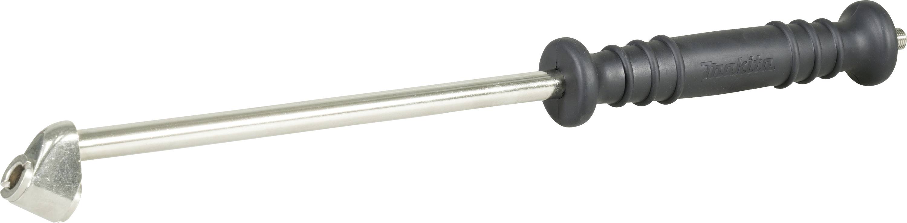 Un outil à long manche muni d'une tête métallique plate et coudée, doté d'une poignée ergonomique, utilisé pour faire levier.