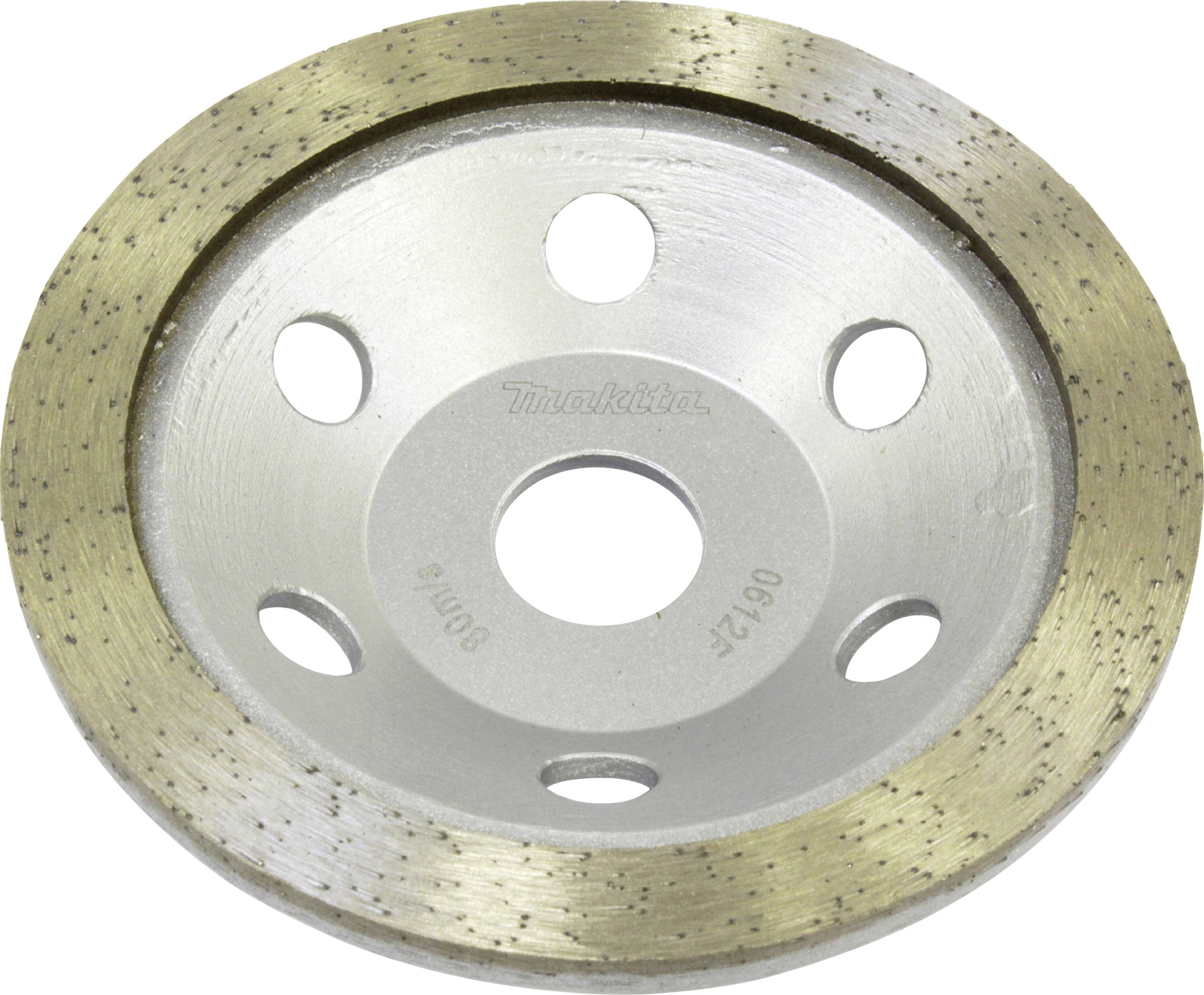 Disque de meulage diamanté avec plusieurs trous pour réduire le poids, adapté pour le ponçage des surfaces en béton et en pierre.