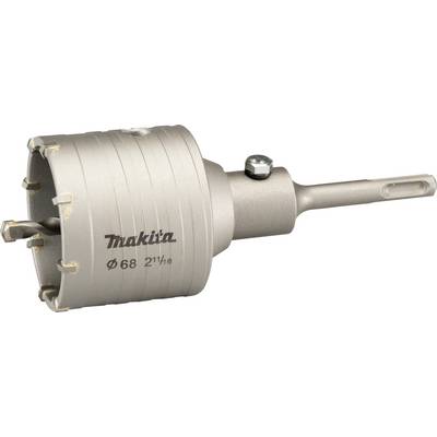 Couronne de forage avec tige SDS ; marque 'Makita', diamètre 68 mm. Adaptée pour un perçage précis dans la maçonnerie.