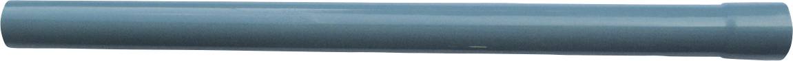 Tube de couleur bleu foncé à surface lisse, de forme cylindrique, orienté horizontalement. Aucun raccordement ou étiquetage visible.
