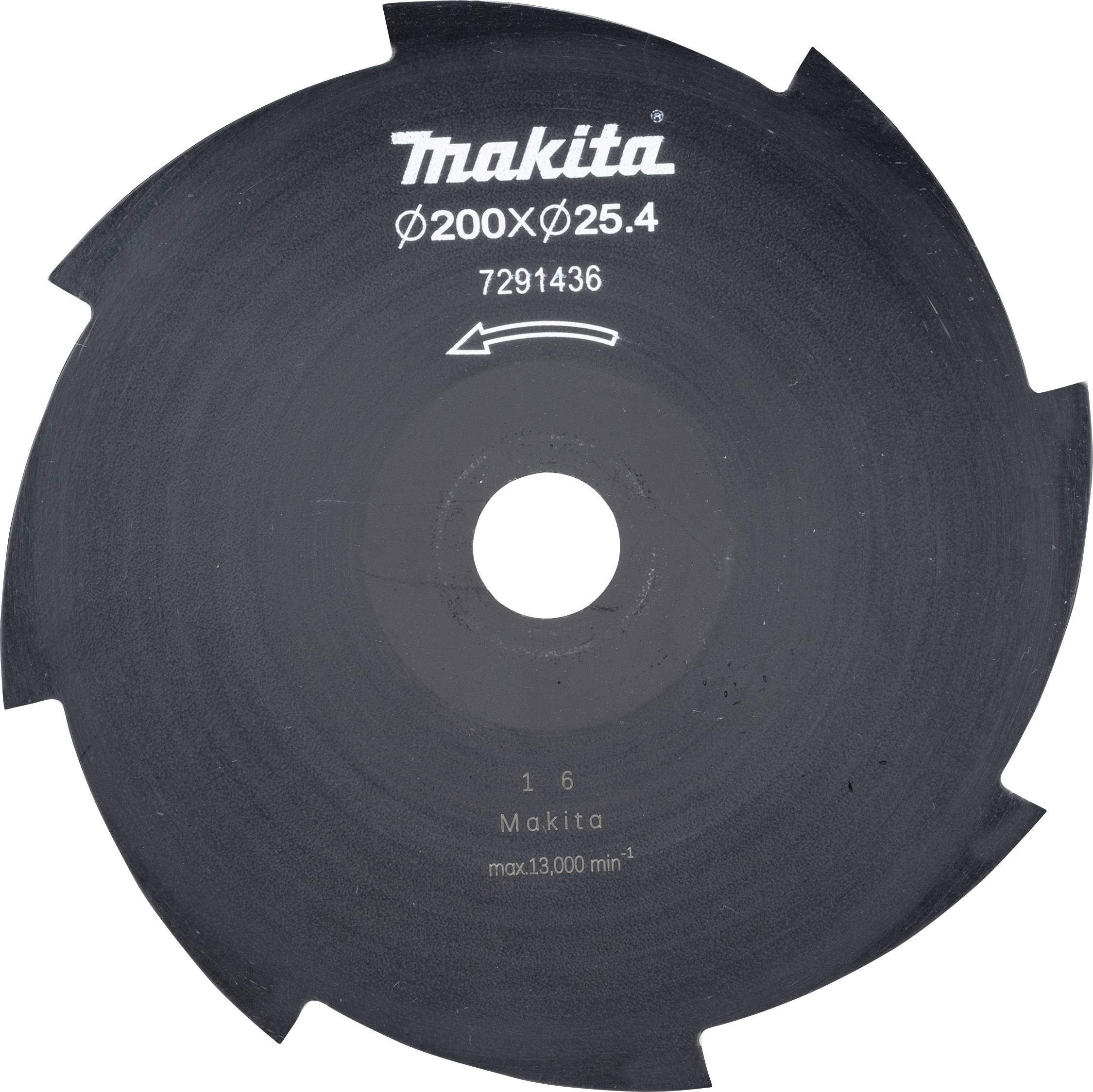 'Lame de scie circulaire Makita, Ø200xØ25,4, max. 13 000 tr/min, Référence modèle 7291436.'