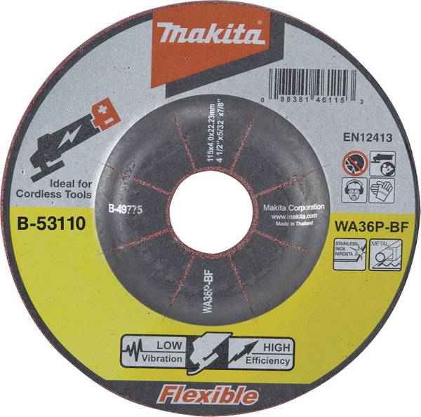 Makita B-53110 B-53110 Disque à ébarber Diamètre 125 mm Ø de perçage 22.23 mm  1 pc(s)
