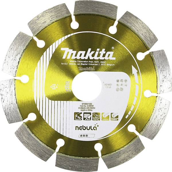 Makita B-53992 B-53992 Disque à tronçonner diamanté 125 mm 1 pc(s) Béton, Pierre, Brique silico-calcaire