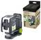 Laserliner SmartCross-Laser GX Plus Set : Laser à lignes croisées avec support mural et accessoires. L'emballage présente des applications du produit.
