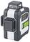 Un laser compact noir et blanc portant l'inscription 'Laserliner', doté d'un interrupteur vert sur le côté pour des mesures précises.