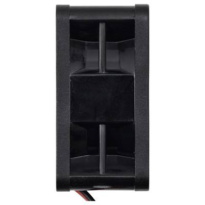 Un composant électronique ou un élément d'appareil noir avec deux câbles, probablement un haut-parleur ou un ventilateur.
