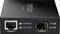 Un adaptateur réseau noir avec un port 10GBase-T et un port 10G SFP+. Voyants LED indiquant l'état de la connexion et de l'alimentation.