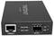 Appareil réseau TRENDnet TFC-10GSFP avec ports 10GBase-T et 10G SFP+. Indicateurs pour LIEN 10G/5G et LIEN 2.5G/1G.