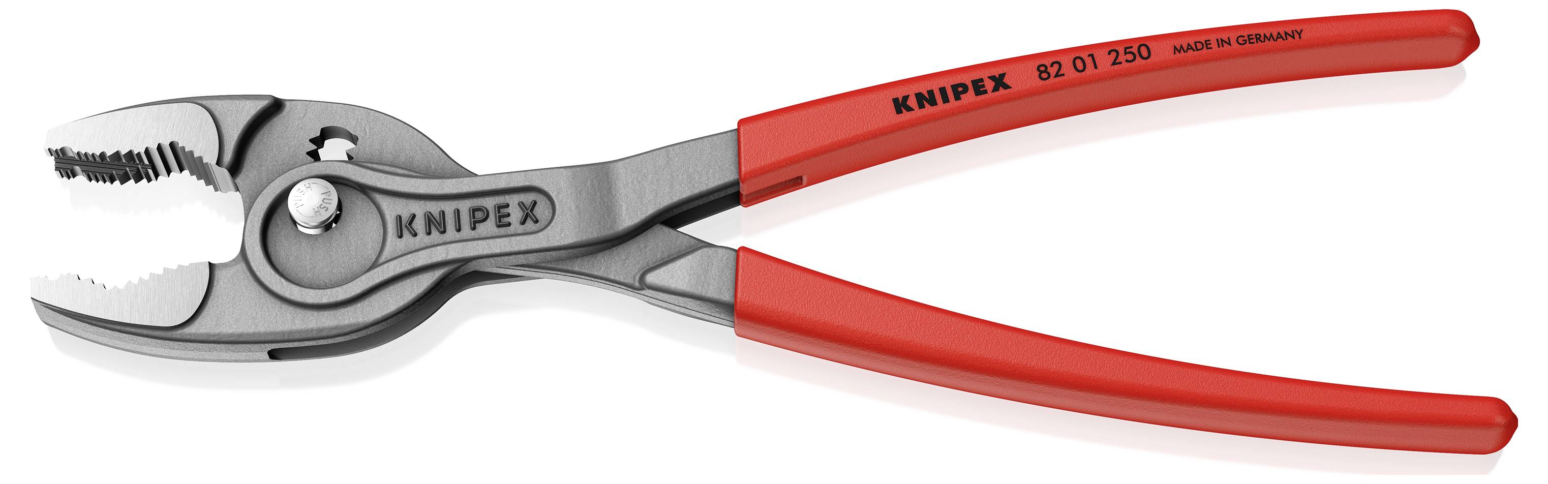 Pince antidérapante avec poignées ergonomiques rouges. Design de construction de haute qualité, adaptée pour une prise ferme et une application précise.